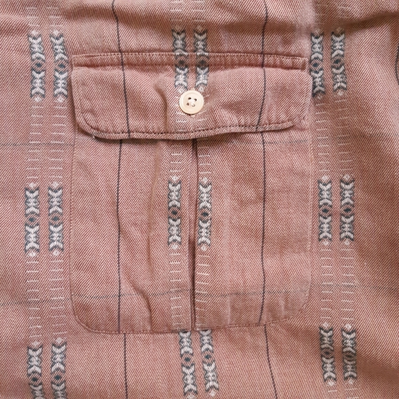 Vintage faded southwestern style stripe patterned shirt made in Japan - Picture 4 of 7